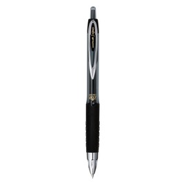uniball 207 Retractable Gel Pens, Micro Point (0.5mm), Black, 5 Pack