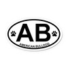 CafePress American Bulldog Products Oval Car Magnet, Euro Oval Bumper