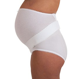 Premamy – Women's Maternity Abdominal Support Belly Band – Color: White - White