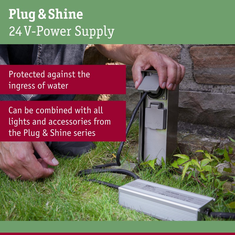 Paulmann 94272 Outdoor Plug & Shine Power Supply IP44/IP67 30W