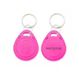 Waizmann.IDeaS® 1 x Pink RFID 125 kHz Transponder Key Fob Token Chip Key Fob Access Control