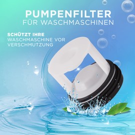 VIOKS ASKOLL Fluff Filter Insert Drain Pump Fluff Filter Replacement for Bosch 601996 00601996 095269 Strainer for Pump Drain Pump Washing Machine Washer Dryer