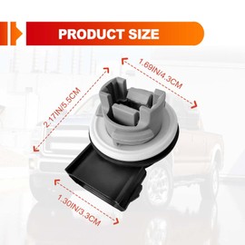 2pcs Turn Signal Light Bulb Socket Front Tail, Light Lamp Blinker Holder Base Assembly Compatible with Ford F150 F250 F350 2009-2014 Super Duty Edge