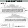 Royxen Corner Floating Shelves 2 Sets, Corner Shelf Wall Mounted
