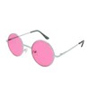 Round Pink Lens Sunglasses S Rose Gold Frame