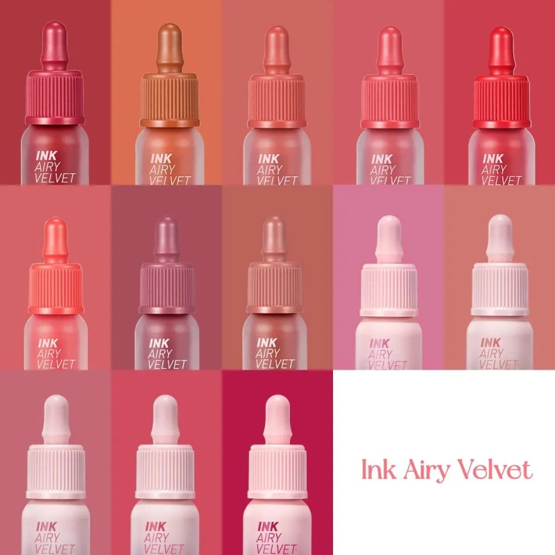 Peripera Labial Ink Airy Velvet Heart Grapefruit 07 Acabado Mate