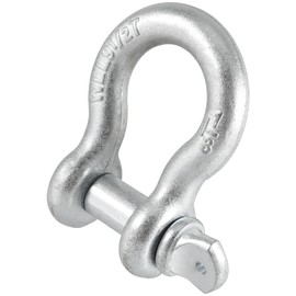 ZOENHOU 1-1/8 Inch D Ring Shackle, 9.5 Ton / 20,944 Lbs Capacity D-Ring Bow Shackle Heavy Duty, Screw Pin Anchor Shackle for Rigging, Towing, Winch, Off Road Recovery, Bolt-Type