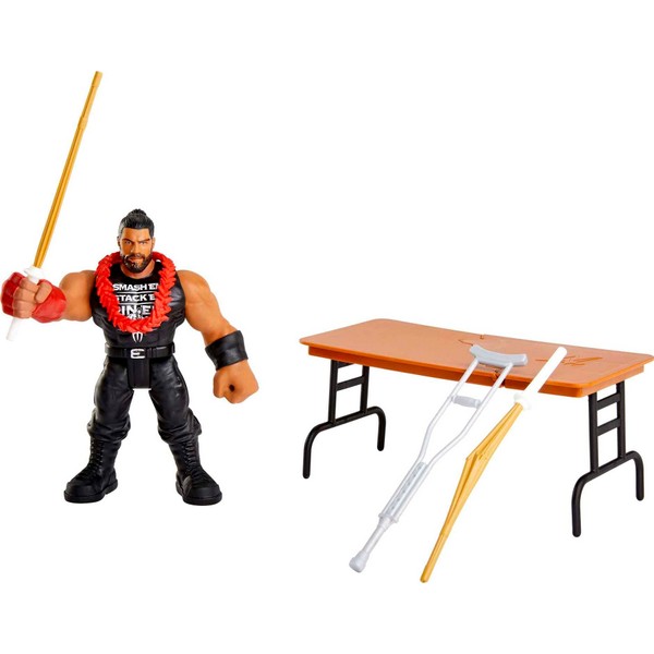 Mattel WWE Roman Reigns Action Figure Bend 'N Bash, Stretching