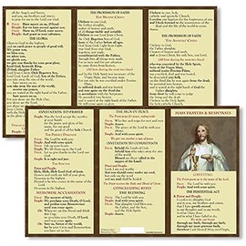Mass Prayer and Responses Laminated Cardstock Pocket Card, Pack of 5