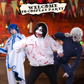 TESSHAIR Denji Cosplay Wig - Anime Style Synthetic Wig for Women & Men - Blonde Short Hair, Fluffy Style