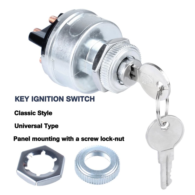 DMWD - Interruptor de encendido universal con 2 llaves de