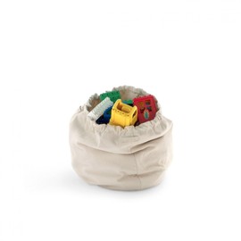 Stokke MuTable Cotton Bag, Robots - Toy Storage Bag for Small to Medium-Sized Toys - Made of Soft Cotton - Lightweight, Easy to Carry