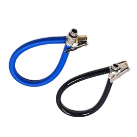 Pack of 2 Tyre Inflator Hose, 37 cm Long, Interface 9.5 mm and 12.5 mm, Valve Extension Adapter, Valve Connection Hoses, for Motorcycle, Bicycle, Car