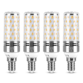 Vicloon LED Mais Glühbirnen, 4er-Pack12W E14 Mais Birnen mit 84 LEDs, 1400LM Entspricht 100W Glühbirnen, Warmweiß 3000K, Groß Abstrahlwinkel 360°, Kein Flackern, Led Leuchtmittel