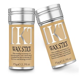 Barra de Cera para Cabello Mujer, Paquete de 2 Wax Stick Hair para Mujer, Gel en Barra para Cabello de Mujers, Natural, No Grasosa, Sin Residuos, para Cabello Suelto y Encrespado-2.7 Oz/5.4 Oz