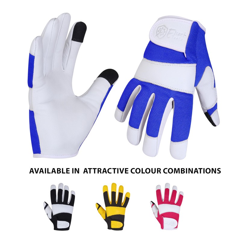 Escort Tools® Heavy Duty Leather Gardening Work Gloves, Thorn Proof,
