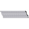 Ekena Millwork SAMPLE-MLD03X03X05EG Egg and Dart Crown Moulding Samples, White