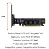PH49 PCIe4.0 X16 to 4-Port U.2 NVME SFF-8643 SFF-8639 Expansion