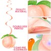 Peach Party Hanging Swirls Peach Birthday Party Supplies 20PCS Sweet