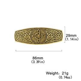 Vintage Metal Hair Clip,Knot Hair Pins, Ladies, Bridal Hair Accessories, Wedding, Banana Clip for Women and Girls (Golden, One size)