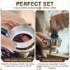 Coffee Tamper Set 51mm Espresso Accessories Kit, Stainless Steel Spring