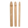 3pcs Large Thick Crochet Hook Wooden Knitting Needle Weaving Tool