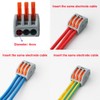 CESFONJER Lever Nut Connectors Assortment 60 Conductors Compact Wire Connectors