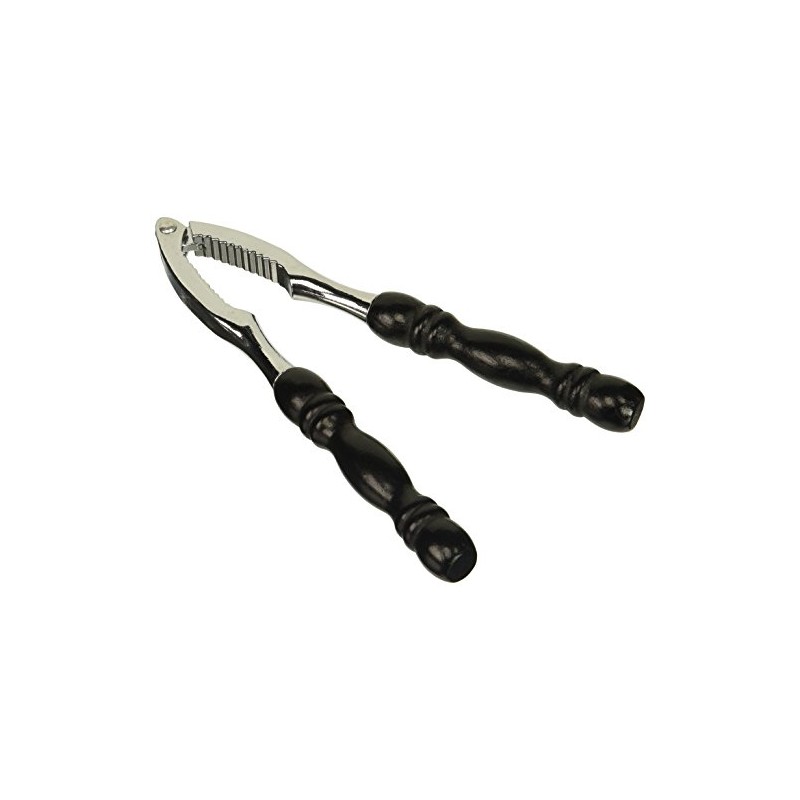 Fackelmann Nutcracker with Grip of Zinc/Wood, Black/Silver, 17 x 7.9