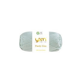 Purely Giza, Yarn E–verse, 100% Giza Egyptian Cotton Yarn, Matte Finish, 50g/125m Skein – Soft Yarn for Knitting & Crochet, Mercerized, Non-Splitting, Ideal for Baby & Summer Projects (1, 82)