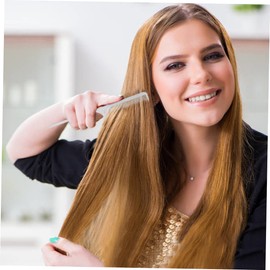 Healeved Titanium Steel Barber Comb Professional Static Hair Cutting Tool Durable Comb for Thick Curly Straight Hair for Salon and Home Use