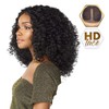 Willoghsa HD Lace Front Wig with Middle Parting Curly Large