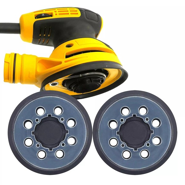 Selead 2PC 5" Orbital Sander Pad Replacement 8-Hole 4-Screw for