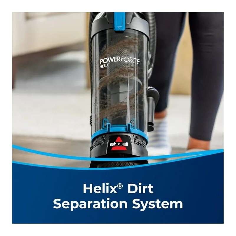 Bissell PowerForce Helix Bagless Upright Vacuum 3313, PET Friendly Carpet