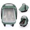 Blissful Diary Baby Car Seat Cover, Extra Large Mesh Window,