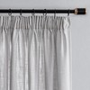 MYSKY HOME Short Linen Look Curtain Living Room Curtain with