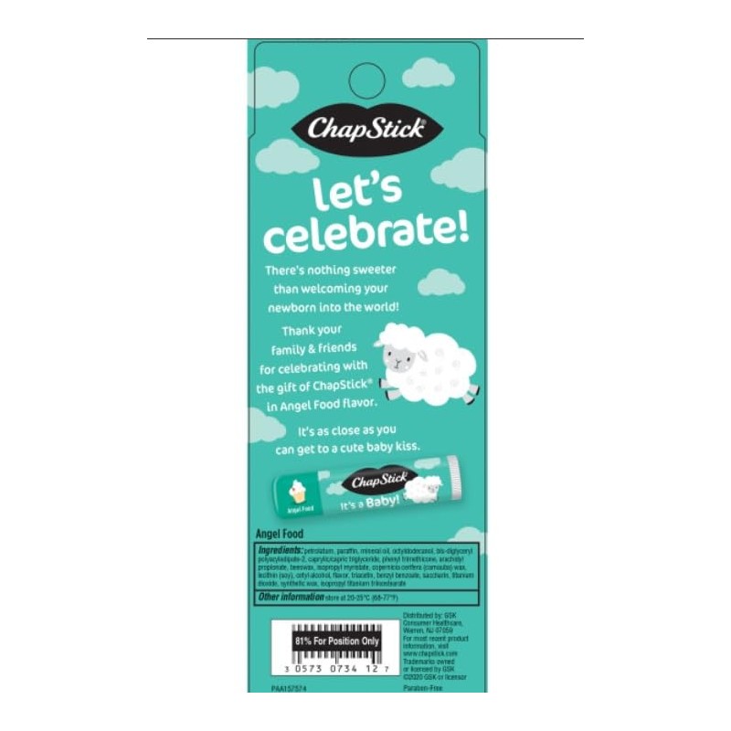 Chapstick Party Favor Lip Balm Gift Pack It's a Baby