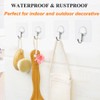 FOTYRIG Adhesive Hooks Heavy Duty Wall Sticky Hooks for Hanging