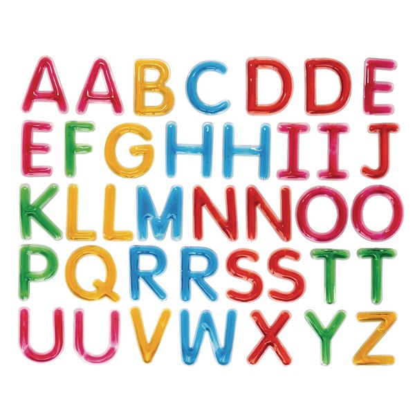 Uppercase Squishy Alphabet Letters Set of 38, Excellerations Liquid Letters,