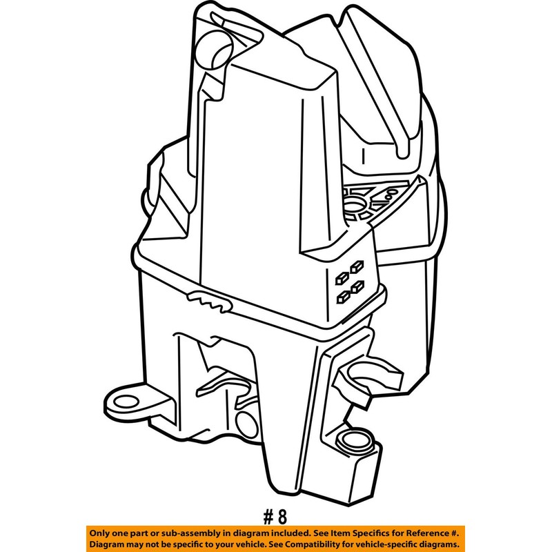 Volvo 30663811, Windshield Washer Fluid Reservoir