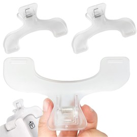 DERCHIA Book Clips, 2 Pack Transparent Book Clips for Reading Books, Textbook Clips, Keep Open and Fixed, Book Decorative, Durable, Paper, Documents, Stationery, Office Supplies, Students, Home,