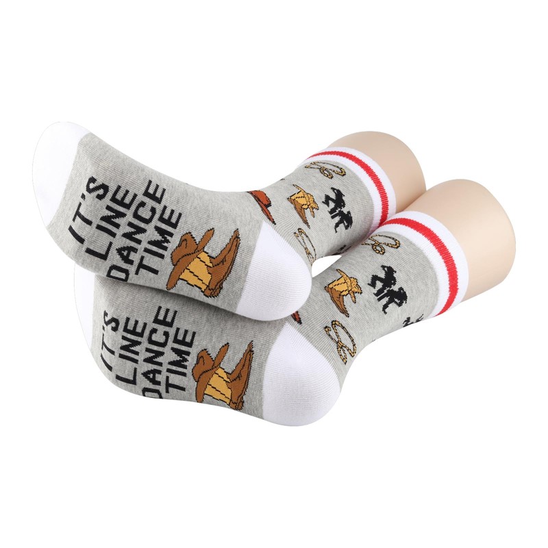 2 Pairs Line Dance Socks Line Dancing Lover Gift Hat