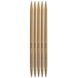 Mdoker Bamboo Double Pointed Knitting Needles Carbonized Bamboo Knitting Needle 7.9 inch(20cm) Length for Handmade Creative DIY Knitting Yarn Projects,Size US 9(5.5mm)