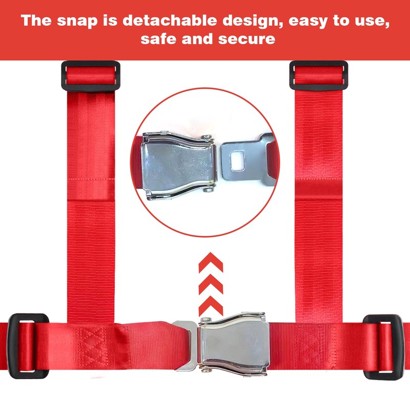Yakitoko Universal 4 point Safety Harness Set 2" Fits Go