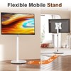 Mobile TV Cart Rolling TV Stand for 10-42 Inch Flat/Curved