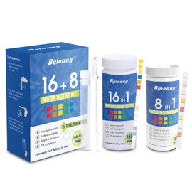 24 in 1 Water Testing Kits for Drinking Water 150 Strips, Pools & Spas, Hot Tubs, Home Tap and Well Water Test Kit for Hardness, pH, Lead, Iron, Copper, Chlorine, Fluoride and More (24-in-1)