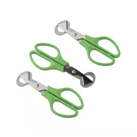 LVYKING 3 Pcs Quail Egg Cutter Scissors, Stainless Steel Pigeon Egg Scissor, Kitchen Egg Shears Tool for Quail Eggs (Green)