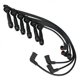 Bode-man Ignition Spark Plug Wires 7mm (6PC Set) for 01-06 Hyundai Santa Fe V6 2.7L for 99-05 Sonata V6 for 03-07 Tiburon V6 for 01-04 Kia Magentis V6 for 01-05 Optima V6