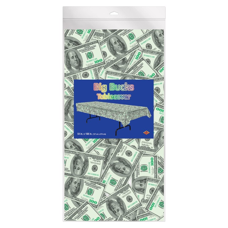 Beistle The Company - Big Bucks Table Cover - Standard