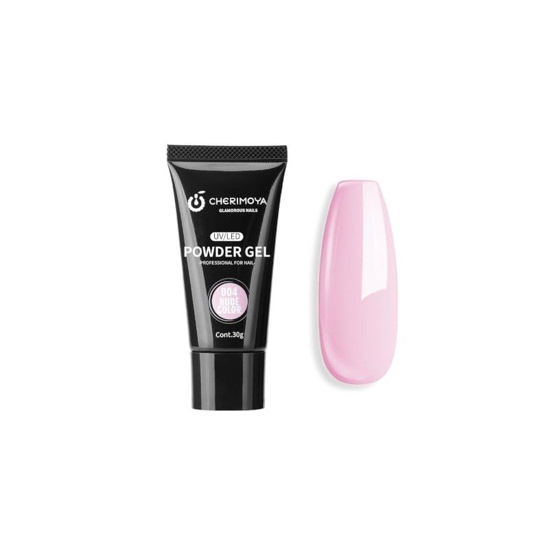 CHERIMOYA Poly Gel Constructor de Uñas 30g,Gel Fortalecedor para Extensión