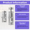 LJZP 30Pcs Barrel Bolt Latch, 2" and 3" Stainless Steel